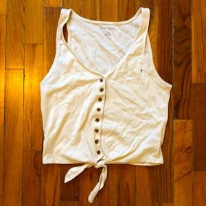 American Eagle tie front tank top